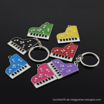 Heißer Verkaufs-Art und Weise buntes Metallklavier Keychain